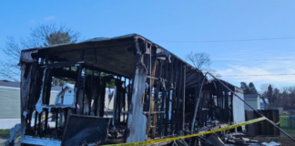 Fire destroys mobile home in Milford Friday; Third blaze in county in three days