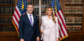 Yakym and First Lady Melania Trump discuss foster care initiatives