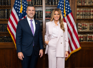 Yakym and First Lady Melania Trump discuss foster care initiatives