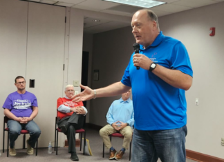 Conley and Wiesehan discuss parking garage and spar over fish fry claims