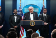 Trump unharmed as gunman charges toward ballroom at White House correspondents’ dinner