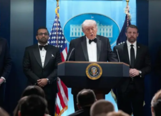 Trump unharmed as gunman charges toward ballroom at White House correspondents’ dinner