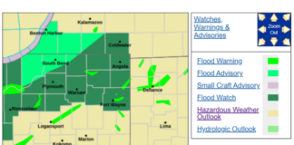 Flood watch in effect until 5 p.m. with more rain expected