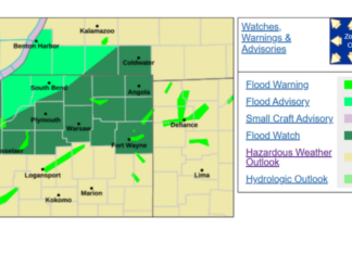 Flood watch in effect until 5 p.m. with more rain expected