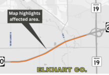 US 20 slowdowns planned Wednesday night in Elkhart County for removal of structure