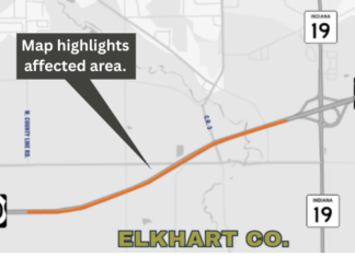 US 20 slowdowns planned Wednesday night in Elkhart County for removal of structure