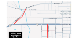 Street milling projects in Warsaw scheduled to begin Monday