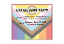 Pride Party Saturday afternoon at Bixler Park in Warsaw