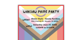 Pride Party Saturday afternoon at Bixler Park in Warsaw