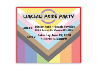 Pride Party Saturday afternoon at Bixler Park in Warsaw