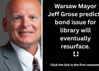 Warsaw Mayor Jeff Grose predicts bond issue for library will eventually resurface