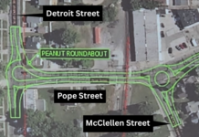 Warsaw traffic commission mulls double roundabout as a fix to Pope Street congestion