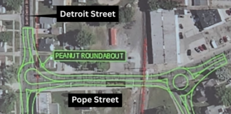 Warsaw traffic commission mulls double roundabout as a fix to Pope Street congestion