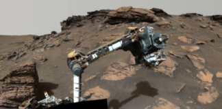 NASA rover discovers organic materials embedded in ancient Martian riverbed.