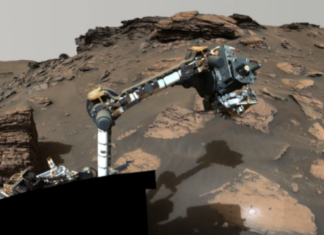 NASA rover discovers organic materials embedded in ancient Martian riverbed.
