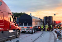 One dead in Sunday night accident involving three trucks on US 30 in Pierceton