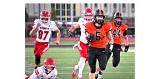 Tigers rush past Plymouth for seventh straight season victory, 49-0