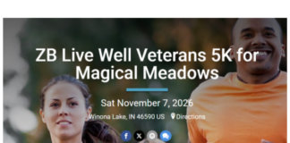Newly branded ‘ZB Live Well Veterans 5K’ will benefit Magical Meadows
